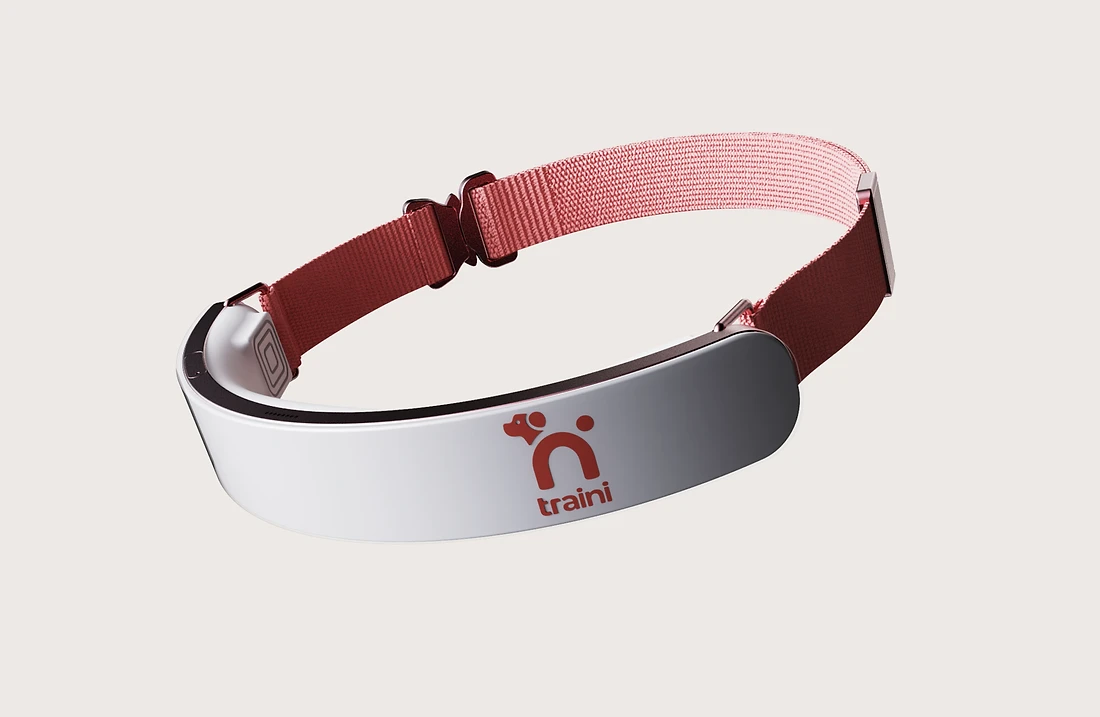 Smart Dog Collar - Crimson Pearl Default